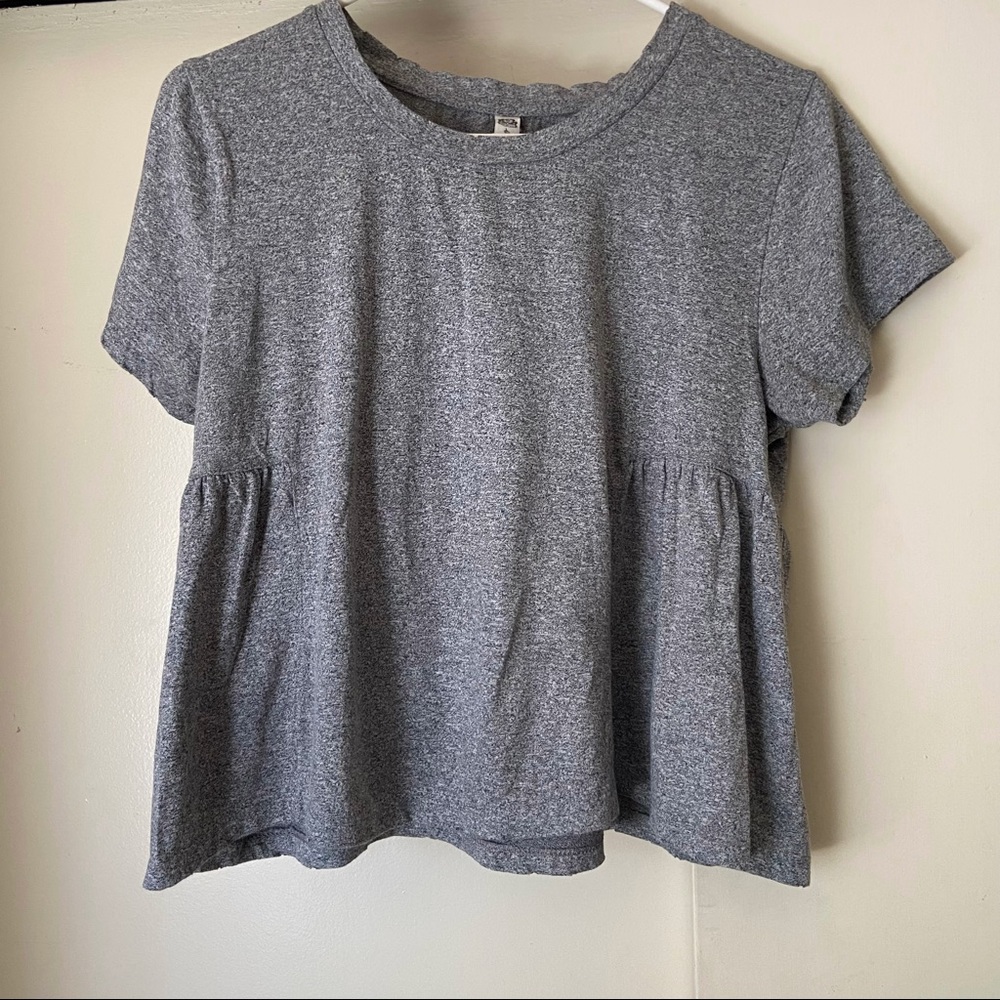 American Rag Cie Baby Doll T-Shirt in Grey
